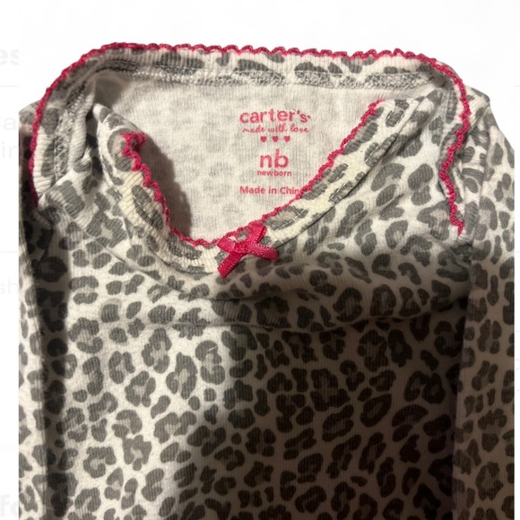 Carter's girl onesies- Pink, Cream, and Gray - Picture 3 of 10